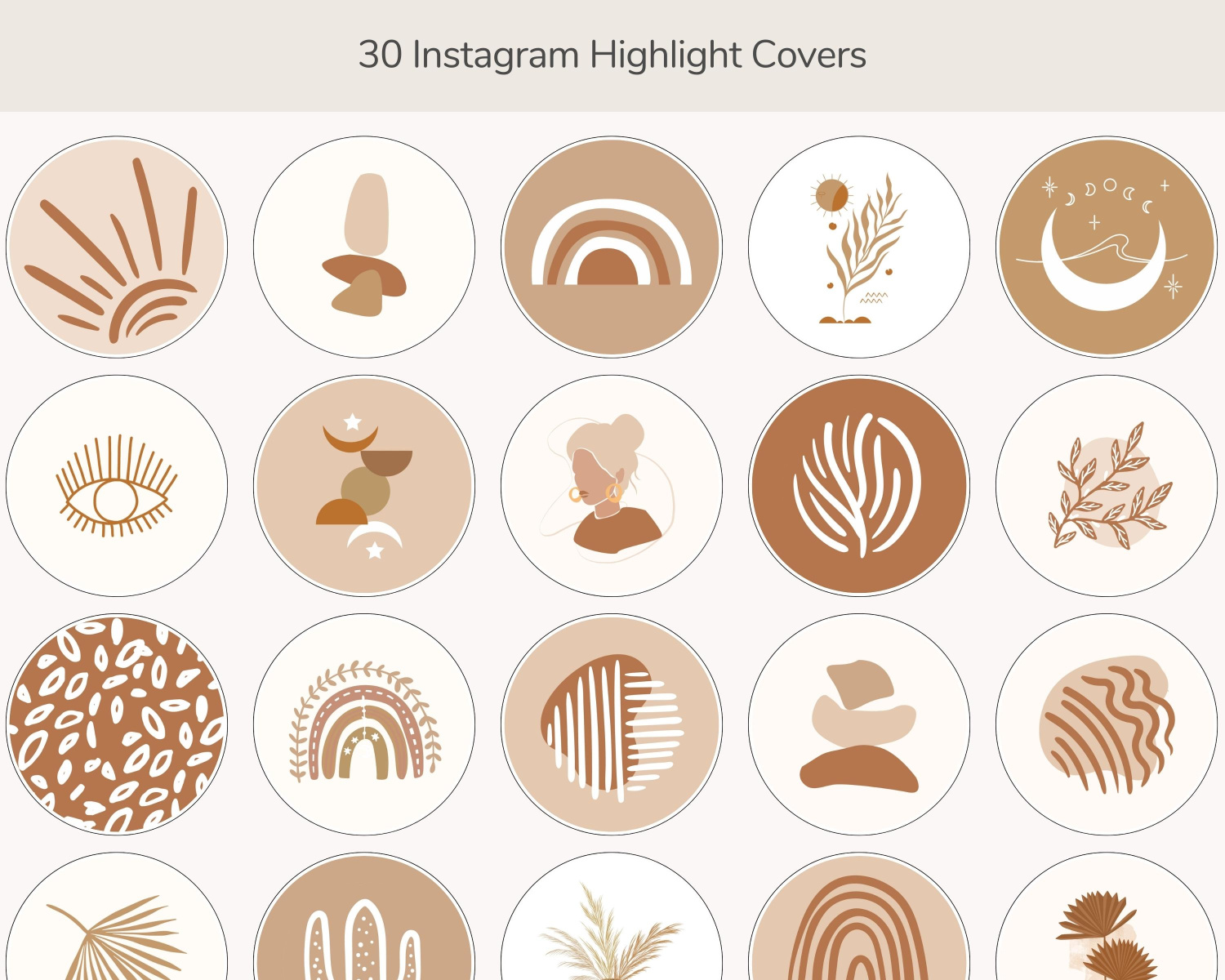 Boho Instagram Highlight Covers - Atriel